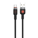 Porodo Braided Cable USB-A to USB-C - Black - سلك شحن - برودو - تايب سي - طول 1.2 متر - كفالة 12 شهر