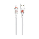 Porodo Braided Cable USB-A to USB-C - White - سلك شحن - برودو - تايب سي - طول 1.2 متر - كفالة 12 شهر