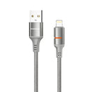 Porodo USB-A To Lightning LED Light Cable - سلك شحن ايفون - بورودو - طول 1.2 سم - كفالة 24 شهر