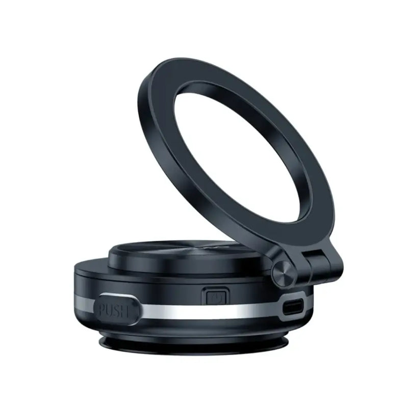 Porodo HS05 Vacuseal MagSafe Magnetic Mount - Black - ستاند سيارة مناسب لجميع انواع الاجهزة - شفط - ماغ سيف - بورودو
