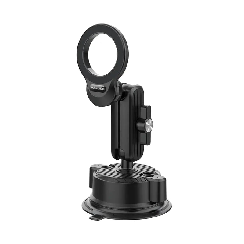 Porodo Magsafe Magnetic Dash & Windshield Mount - Black - ستاند سيارة مناسب لجميع انواع الاجهزة - دوران 360 درجة - ماغ سيف - بورودو