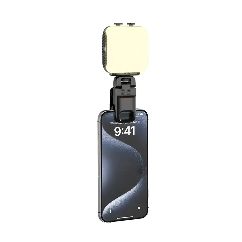 Porodo Lifestyle Clip-On Fill Light - Black - اضاءة - للتصوير - متوافقة مع جميع الاجهزة - اضاءات مختلفة