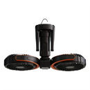 Porodo Lifestyle Dual-Head Oscillating Fan - Black [O] - باور بنك - قوة 4000 + مروحة صغيرة - 3 سرعات مختلفة - برودو -  كفالة 24 شهر