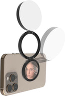 Porodo Magnetic Selfie Fill Light Black - اضاءة - للتصوير - ماغ سيف - متوافقة مع جميع الاجهزة التي تدعم الماغ سيف