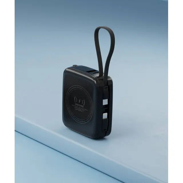 Porodo Magsafe Power Bank 10000mAh PD 20W Wireless 15W with Built-In Type-C & Lightning Cable بطارية متنقلة - برودو - قوة 10000 + شاحن لاسلكي قوة 15 واط - سلك شاحن أيفون + تايب سي - 1 منفذ تايب سي - 1 منفذ يو اس بي - شاشة رقمية - كفالة 24 شهر