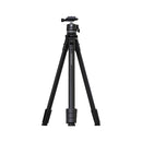 Porodo Ultra-Light Aluminum Tripod - Black - ستاند ارضي متنقل للتثبيت - مناسب للكاميرا + البروجيكتور - بورودو