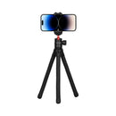 Porodo Flexible Tripod Stand - Black [O] - ستاند ترايبود متنقل للهاتف او الكاميرا - بورودو - متعدد الارتفاعات والزوايا