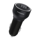 Porodo Velano Car Charger with Dual USB-C Ports - Black [O] - شاحن سيارة - خاصية التتبع للاندرويد والايفون - منفذين تايب سي - قوة 30 واط - كفالة 12 شهر