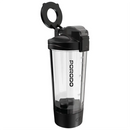 Porodo Lifestyle Grip & Mix Protein Shaker Bottle - Black [O] - مطارة + خلاط + ستاند ماق سيف - بورودو