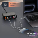 Porodo PowerGate Smart Charging Station [O] - موزع شحن - 6 منافذ للشحن السريع  - قوة 250 واط - كفالة 24 شهر