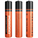 Porodo AA Li-Ion Battery USB-A Rechargeable 4-Pack - Orange [O] - بورودو بطارية AA Li-Ion قابلة لإعادة الشحن USB-A 4 عبوات - برتقالي