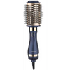 Porodo 5-In-1 Hot Air Brush Styling Set with Straightening & Curling Tool - Blue & Gold [O] - جهاز استشوار ومصفف الشعر من بورودو - 5 في 1 - كفالة 24 شهر