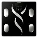 Porodo Lifestyle Somafit Sync Smart Bluetooth Body Scale With 17 Body Metrics & Mobile App Sync Black - ميزان الصحة الذكي - برودو  - كفالة 24 شهر