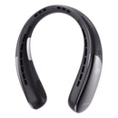 Porodo Lifestyle Chillo Zen Neck-Hanging Cooling Fan with Intelligent Digital Display - Black [O] - مروحة تبريد للرقبة - سرعة تبريد عالية - 5 مستويات للتبريد - برودو -  كفالة 12 شهر