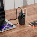 Porodo POLO II 20000mAh POWER BANK Built-in USB-C Cables - Black - بطارية متنقلة - بورودو - قوة 20000 + تايب سي - 1 منفذ تايب سي - 1 منفذ يو اس بي - قوة 100 واط - كفالة 12 شهر