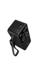 Porodo POLO II 20000mAh POWER BANK Built-in USB-C Cables - Black - بطارية متنقلة - بورودو - قوة 20000 + تايب سي - 1 منفذ تايب سي - 1 منفذ يو اس بي - قوة 100 واط - كفالة 12 شهر
