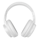 Porodo Soundtec Sonik Wired & Wireless Headphones with Premium Leather Earpads - White [O] - سماعة رأس بلوتوث - كفالة 12 شهر