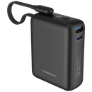 Powerology Montreal 10000mAh Power Bank Black [O] - بطارية متنقلة سعة 10 الف - شاشة رقمية - قوة 30واط - باورولوجي - كفالة 24 شهر