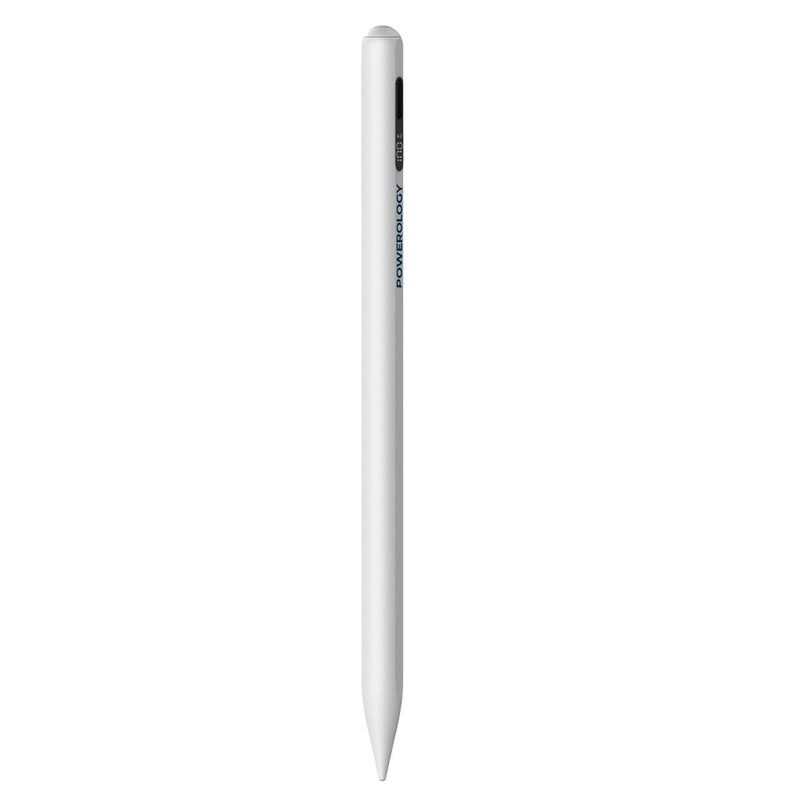 Powerology Digital Stylus 2018-2024 iPad Models – White [O] - قلم الكتروني - لأجهزة ايباد برو وميني 6 ( 2018 / 2024 ) وايباد اير 4 / 5 - باورولوجي - كفالة 24 شهر