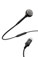 Powerology Single Earphone with MFi Lightning Connector – Black - سماعة اذن - مع مايكروفون - أيفون - فردة احادية - كفالة 24 شهر