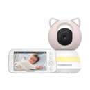 Powerology Monitor - App Baby Camera with  Pink Covers Type-C Charging Interface, Built-in Lullabies [O] - كاميرا داخلية + شاشة  باورولوجي - كفالة 12 شهر
