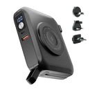 Statik SmartCharge Pro 5-in-1 Travel Charger,15000 mAh - Black [V] - شاحن حائط دولي - 5 في 1 - باور بانك سعة 15000 - سلك شحن تايب سي - شاشه رقمية - شاحن لاسلكي ماغ سيف + شحن ساعة ابل - فتحة تايب سي + فتحتة للشحن السريع - كفاله 12 شهر
