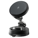 STATIK Wireless charging HyperMount Pro Vacuum Magnetic NanoSuction Phone Mount - Black [V] - ستاند سيارة - شفط + شحن واير ليس - ماق سيف