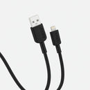 PAWA USB to Lightning Charging Cable - 1.2m - Black - سلك شحن ايفون - باوا - طول 1.2 سم - كفالة 24 شهر