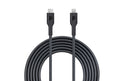 Powerology Type-C to Lightning Cable 2M PD 60W - Black - سلك شحن ايفون - تايب سي - باورولوجي - 2 متر - كفالة 24 شهر