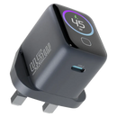 Powerology Voltflow 45W AVS GaN Wall Charger Gray [O] - شاحن حائط تايب سي - باورولوجي - قوة 45 واط - كفالة 12 شهر