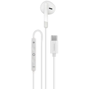 Powerology Type-C Mono Earphone (White) - سماعة اذن - مع مايكروفون - صوب واحد - تايب سي - كفالة 12 شهر