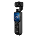 Powerology Lenso Pocket-Sized Gimbal Camera - Black [O] - ستاند تصوير - عصا سيلفي - مقاوم للهتزاز - ثبات عالي