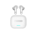 Powerology 6 Mic Hybrid ANC + ENC True Wireless Buds - White [O] - سماعة باورولوجي - بلوتوث - خاصيه عزل الضوضاء - تدعم التحكم باللمس - كفالة 24 شهر