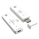 Powerology AIROMA USB-C to HDMI Wireless Display Adapter - White [O] - جهاز ارسال لاسلكيا -  نقل إشارة الفيديو والصوت من جهاز الإرسال إلى جهاز الاستقبال بدون الحاجة لكيبل