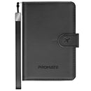 Promate Slim Leather Passport Holder with RFID Protection & Smart Tracking [BO] - محفظة لجواز السفر - مع خاصية التتبع
