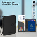 Promate Slim Leather Passport Holder with RFID Protection & Smart Tracking [BO] - محفظة لجواز السفر - مع خاصية التتبع