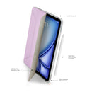 Pipetto Origami No.1 Case for iPad Air 11" 2024 (Mettalic Purple) [C] - كفر ايباد + ستاند + مكان للقلم