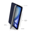 Pipetto Origami No.1 Case for iPad Air 13" (Dark Blue) [C] - كفر ايباد + ستاند + مكان للقلم
