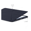Pipetto Origami No.1 Case for iPad Air 13" (Dark Blue) [C] - كفر ايباد + ستاند + مكان للقلم