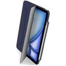 Pipetto Origami No.3 Pencil Case for iPad Air 13" 2024 (Dark Blue) [C] - كفر ايباد + ستاند + مكان للقلم