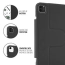 Pipetto Folio Case for iPad Pro 11" (Black)[C] - كفر ايباد + ستاند + مكان للقلم