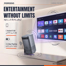 Porodo Lifestyle Gobo Portable Air projector - Grey - بروجكتور متنقل + بطارية تدوم حتى 2 ساعة شغل متواصل - كفالة 24 شهر