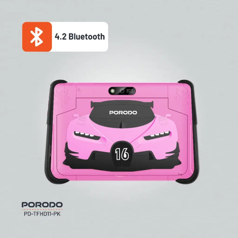 Porodo 10.1" Kids Android Tablet - Pink تابلت اطفال - يدعم 2 شريحتين اتصال + ميموري - برودو