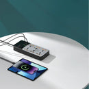 Porodo 3000W | 7AC Universal Power Strip with 6 USB Ports (4C + 2A) [O]- موزع شاحن حائط - 7 فتحات للكهرباء - 2 فتحات يو اس بي - 4 فتحة تايب سي - طول 3 متر - 10 في 1 - كفالة 12 شهر