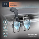Porodo 360° Rotatable Car Phone Holder - Black[O]- ستاند سيارة مناسب لجميع انواع الاجهزة - قاعدة لزق  - بورودو