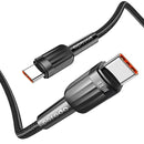 Porodo 50W Dual Port Car Charger PD 20W QC 30W with C to C Cable - Black [O] - شاحن ولاعة مع كيبل تايب سي الي تايب سي  - برودو  - اسود - كفالة 12 شهر