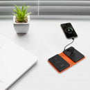 Porodo 8000mAh Folding 4-Device Charger - Black - باور بانك وايرلس -4 في 1 يدعم الشحن السريع - سعة 8000 مللي امبير - قابل للطي - حجمه صغير - بورودو كفالة 24 شهر