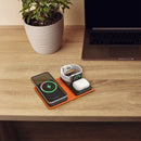 Porodo 8000mAh Folding 4-Device Charger - Black - باور بانك وايرلس -4 في 1 يدعم الشحن السريع - سعة 8000 مللي امبير - قابل للطي - حجمه صغير - بورودو كفالة 24 شهر