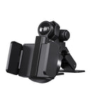 Porodo Blue 2-in-1 Car Phone Holder with Nano-Adhesive Dashboard Mount - Black [O] - ستاند سيارة مناسب لجميع انواع الاجهزة 2 في 1- شفط بدون شحن - دوران 360 درجة