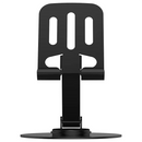 Porodo Blue Desktop Phone Holder 360° Rotating Base - Black - ستاند لجميع انواع الاجهزة - قابل للحمل والتسفيط - بورودو